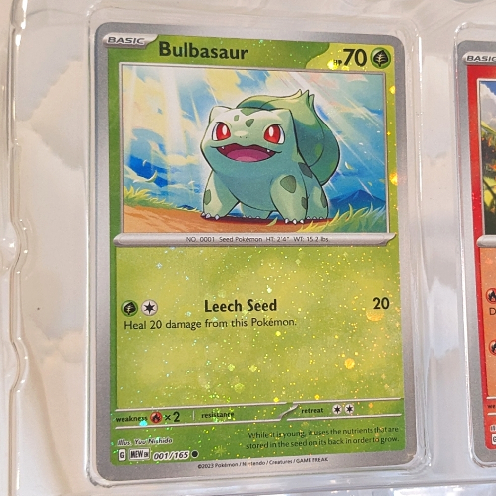 Pokemon 151 🍀 Bulbasaur Costco Cosmos Reverse Holo Foil pokemon promo card 🍀